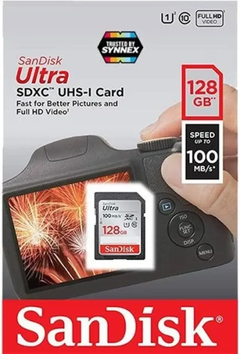 Sandisk Ultra Sdhc 128GB 100MB/S Class 10 Uhs-I Hafıza Kartı SDSDUNR-128G-GN6IN