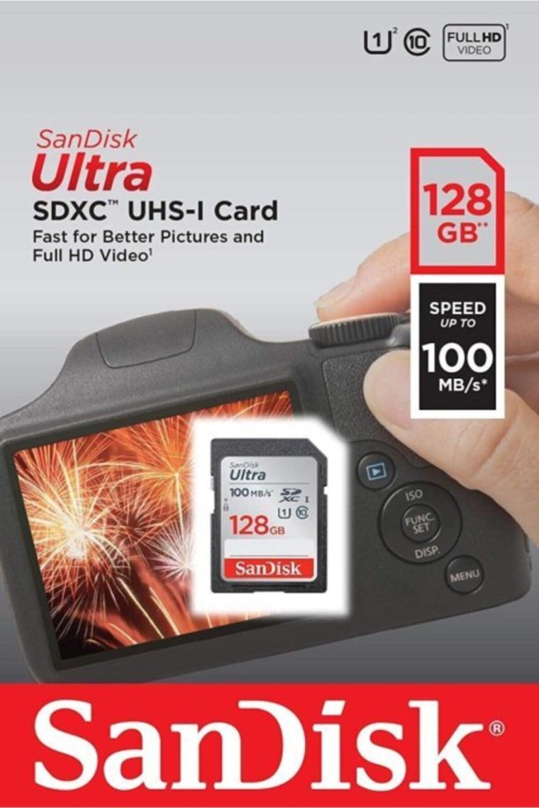 Ultra Sdhc 128gb 100mb/s Class 10 Uhs-ı Sdsdunr-128g-gn6ın Hafıza Kartı