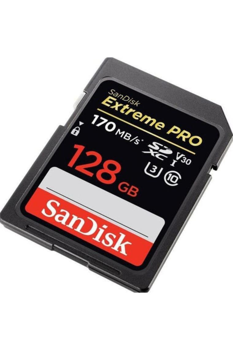 Extreme Pro 128GB 170Mb/s V30 UHS-I U3 SDSDXXY-128G-GN4IN SDXC Hafıza Kartı