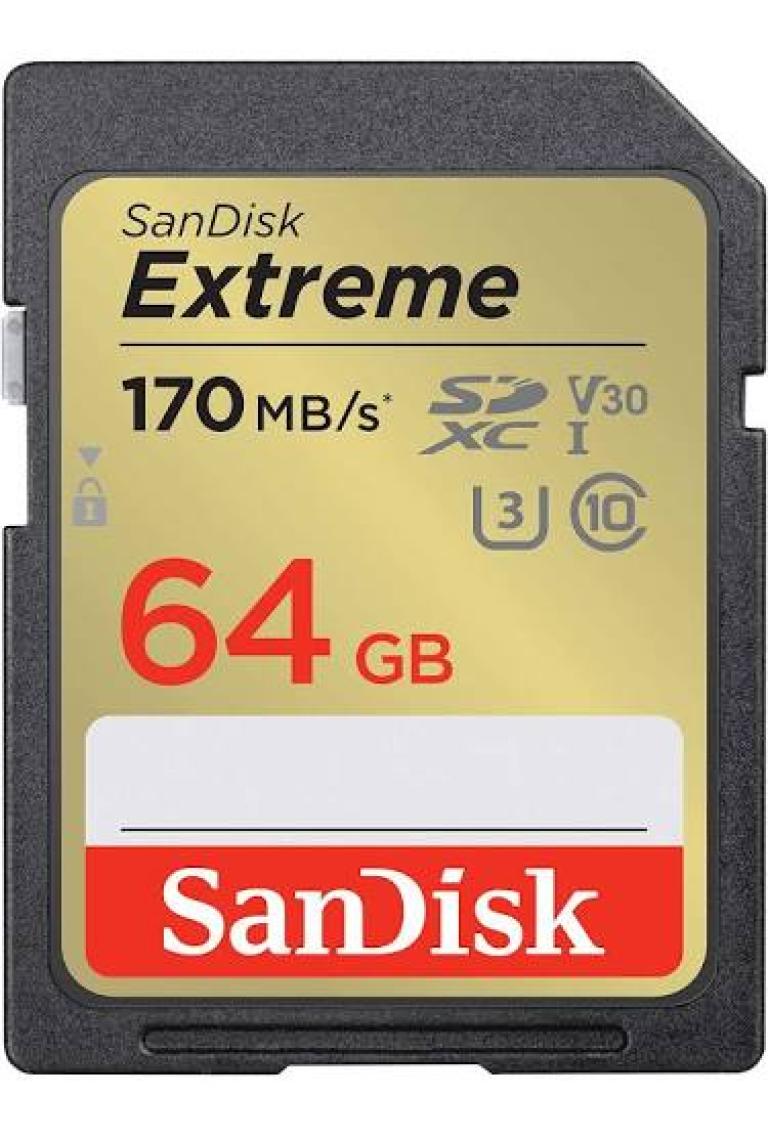 Sandisk Extreme 64GB 170MB/S Sdxc Hafıza Kartı