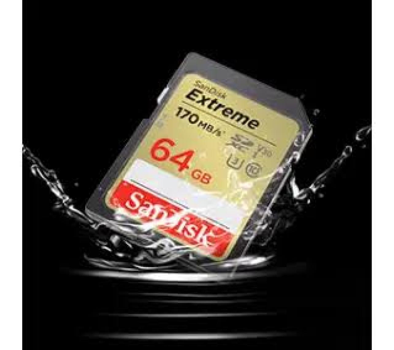 Sandisk Extreme 64GB 170MB/S Sdxc Hafıza Kartı