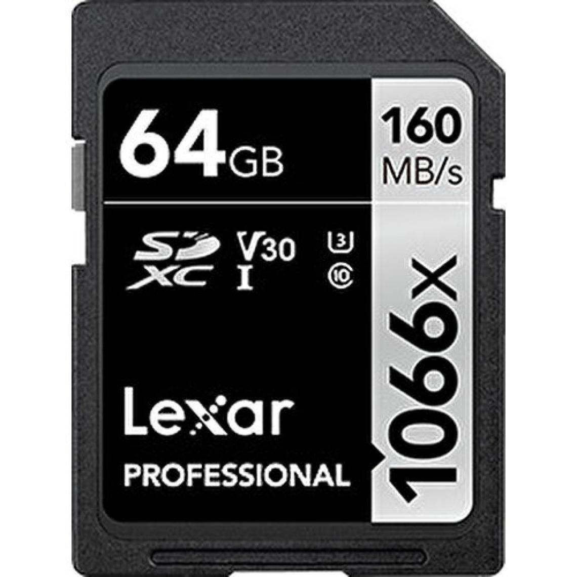 Lexar Professional Silver Series 1066x Class 10 UHS-I U3 V30 64 GB Hafıza Kartı