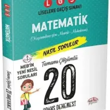 Editör Yayınları 8. Sınıf LGS Matematik Tamamı Çözümlü 20 Deneme