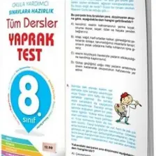 Element Yayınları 8. Sınıf Teog Tüm Dersler Yaprak Test