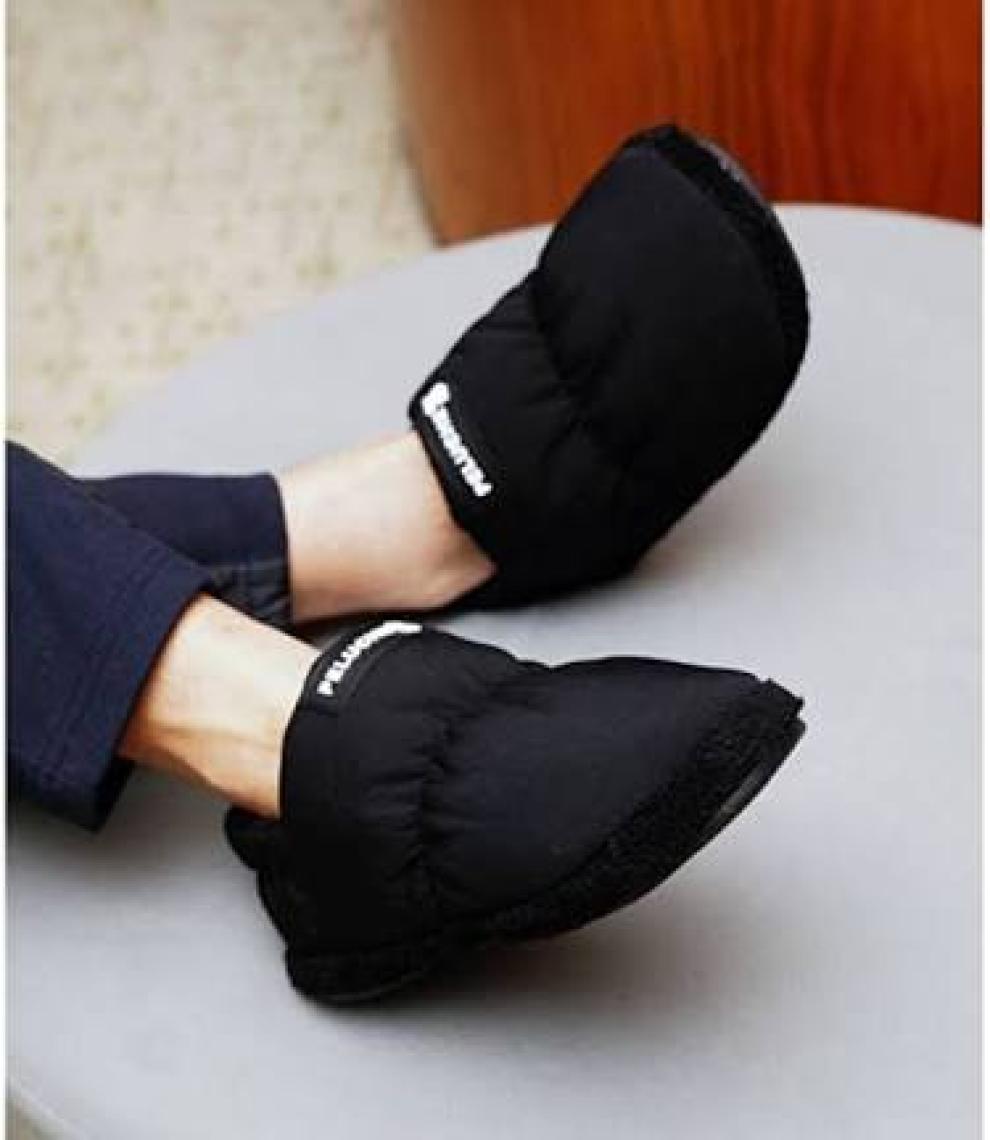 Peluche Black Parachute Men Slipper Erkek Günlük Ev Pandufu Par-Esh Siyah