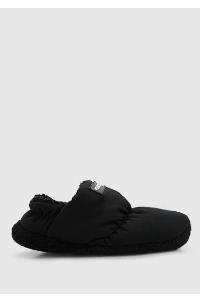 Peluche Black Parachute Men Slipper Erkek Günlük Ev Pandufu Par-Esh Siyah