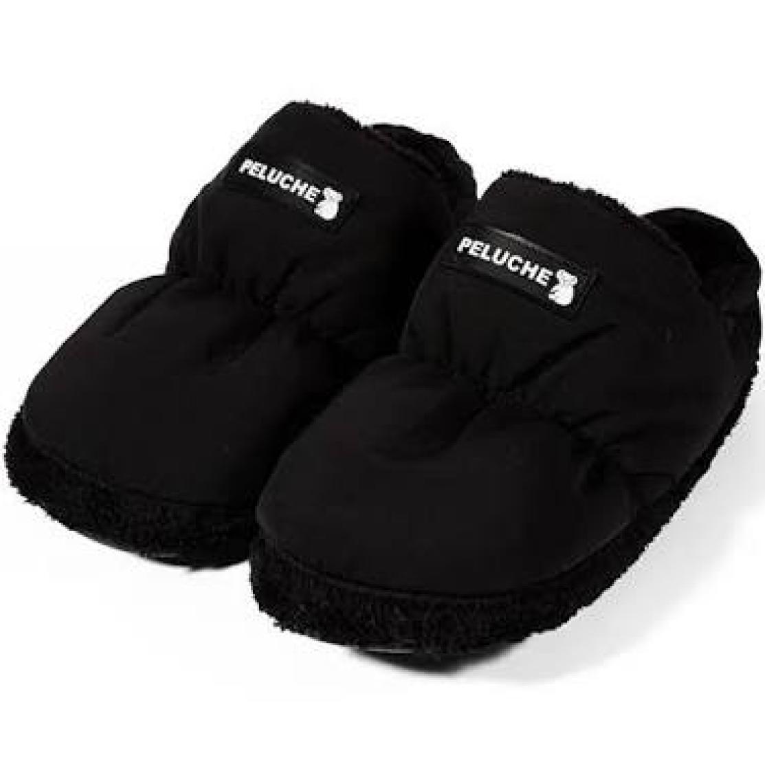 Peluche Black Parachute Men Slipper Erkek Günlük Ev Pandufu Par-Esh Siyah