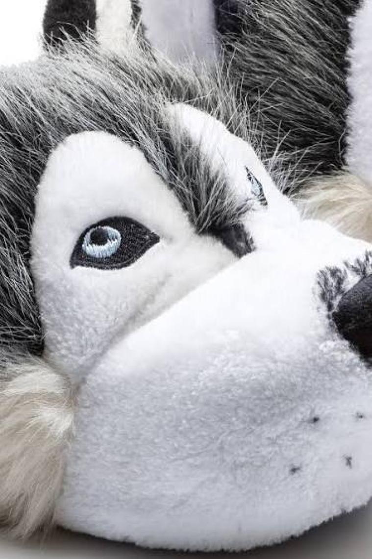 Twigy Husky Erkek Hayvanlı Panduf Gri 40/45 CC0530