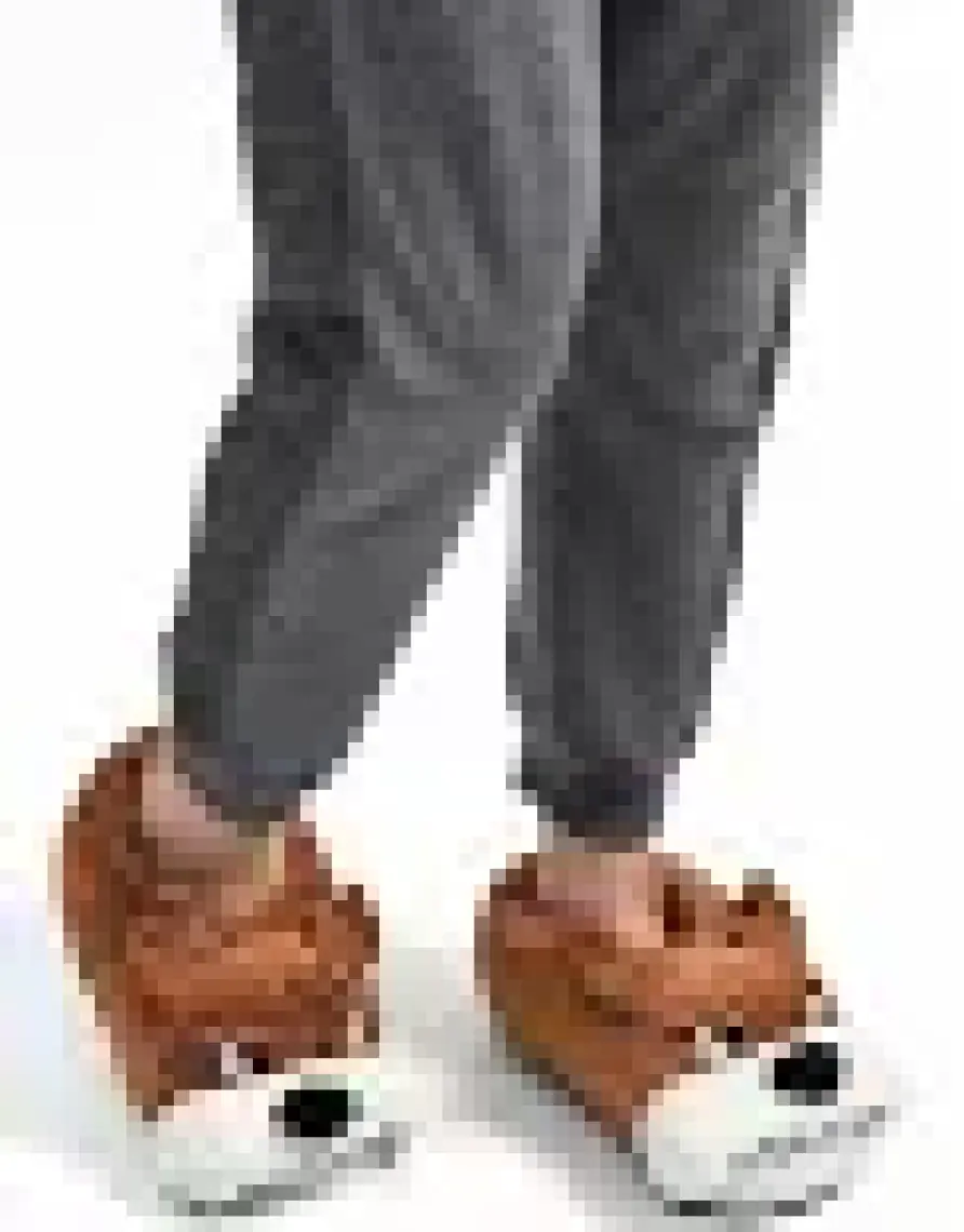 Twigy Kızgın Kadın,Garson Boy Hayvanlı Panduf Kahverengi 36/41 YY0263