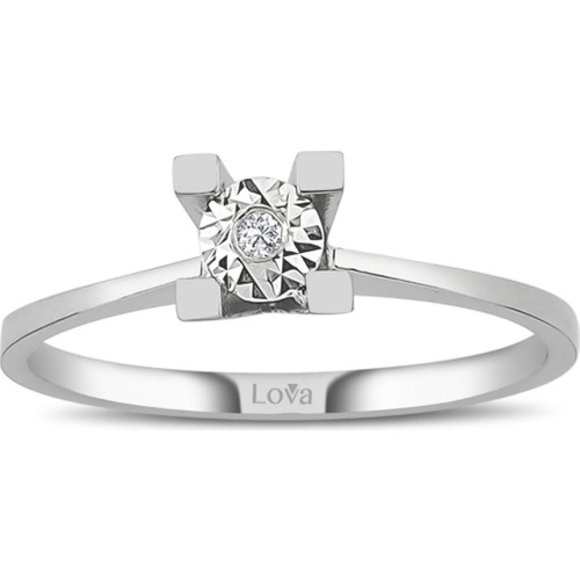Lova 0,30 Karat Efektli Pırlanta Tektaş Yüzük 1020293