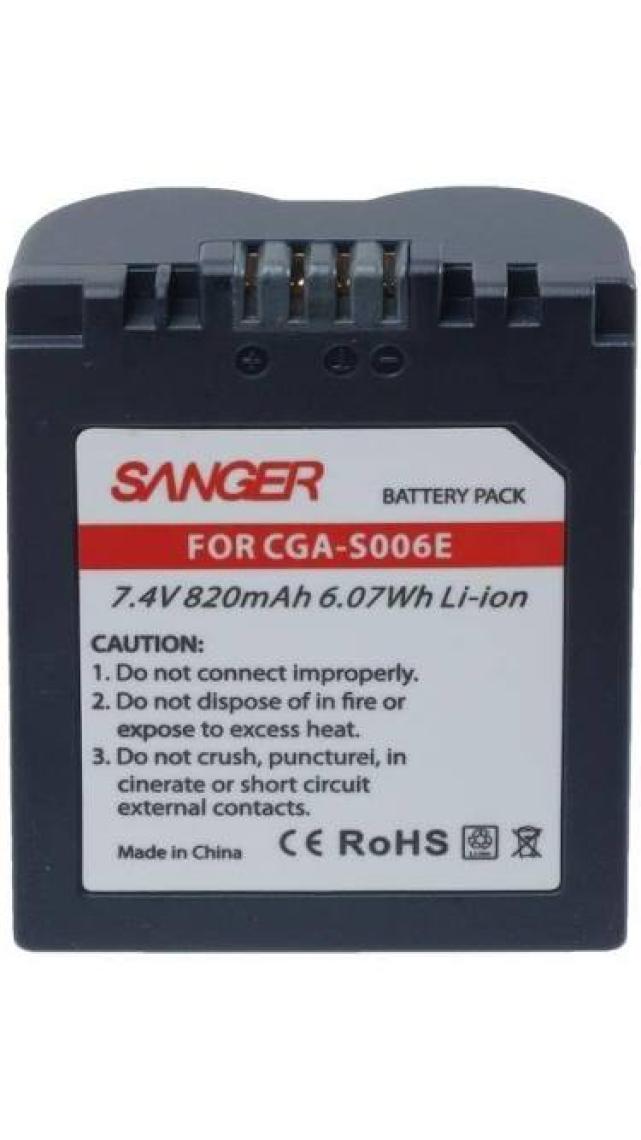 Sanger S006E Panasonic Fotoğraf Makinesi Batarya