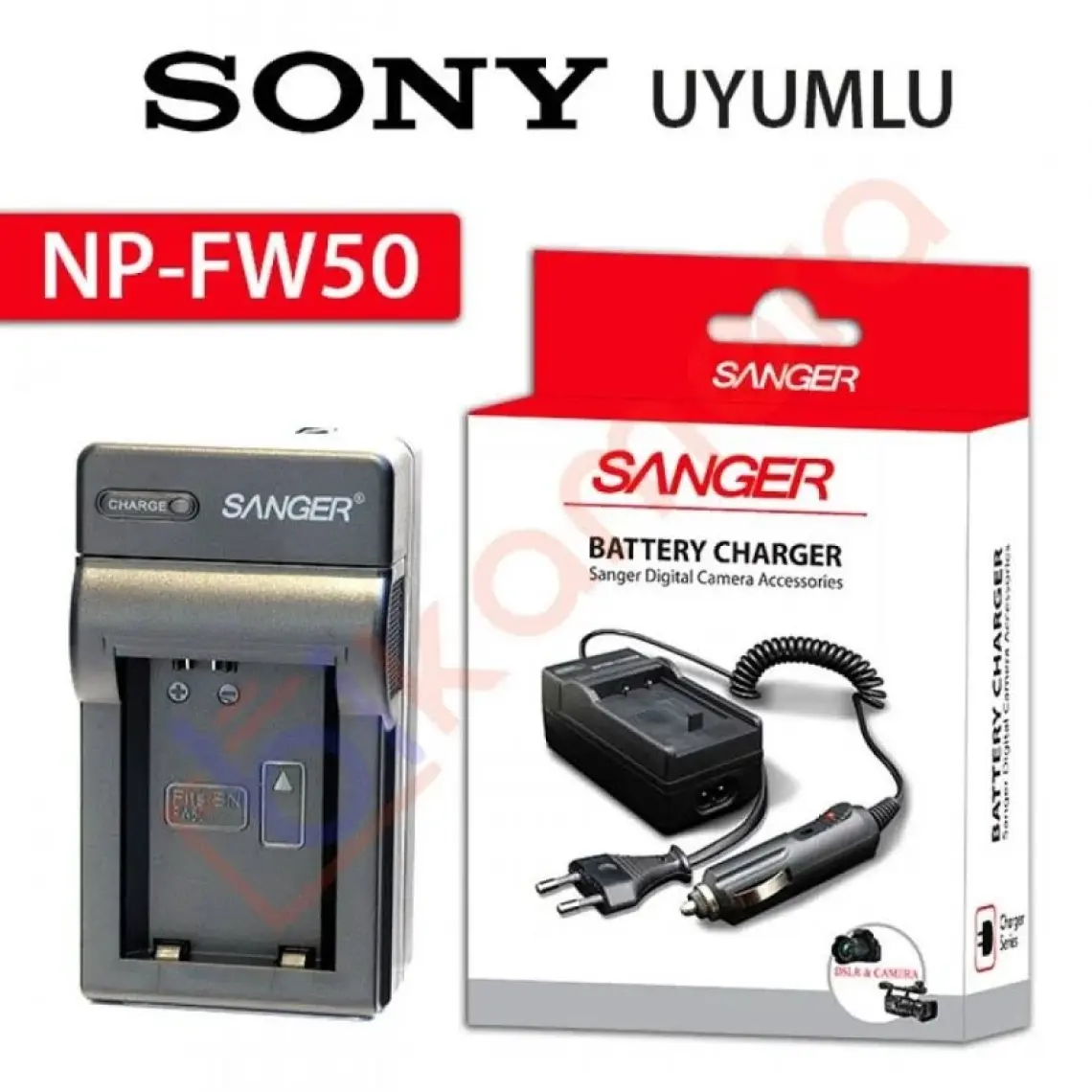 Sanger Sony NP-FW50 Şarz Cihazı Sanger