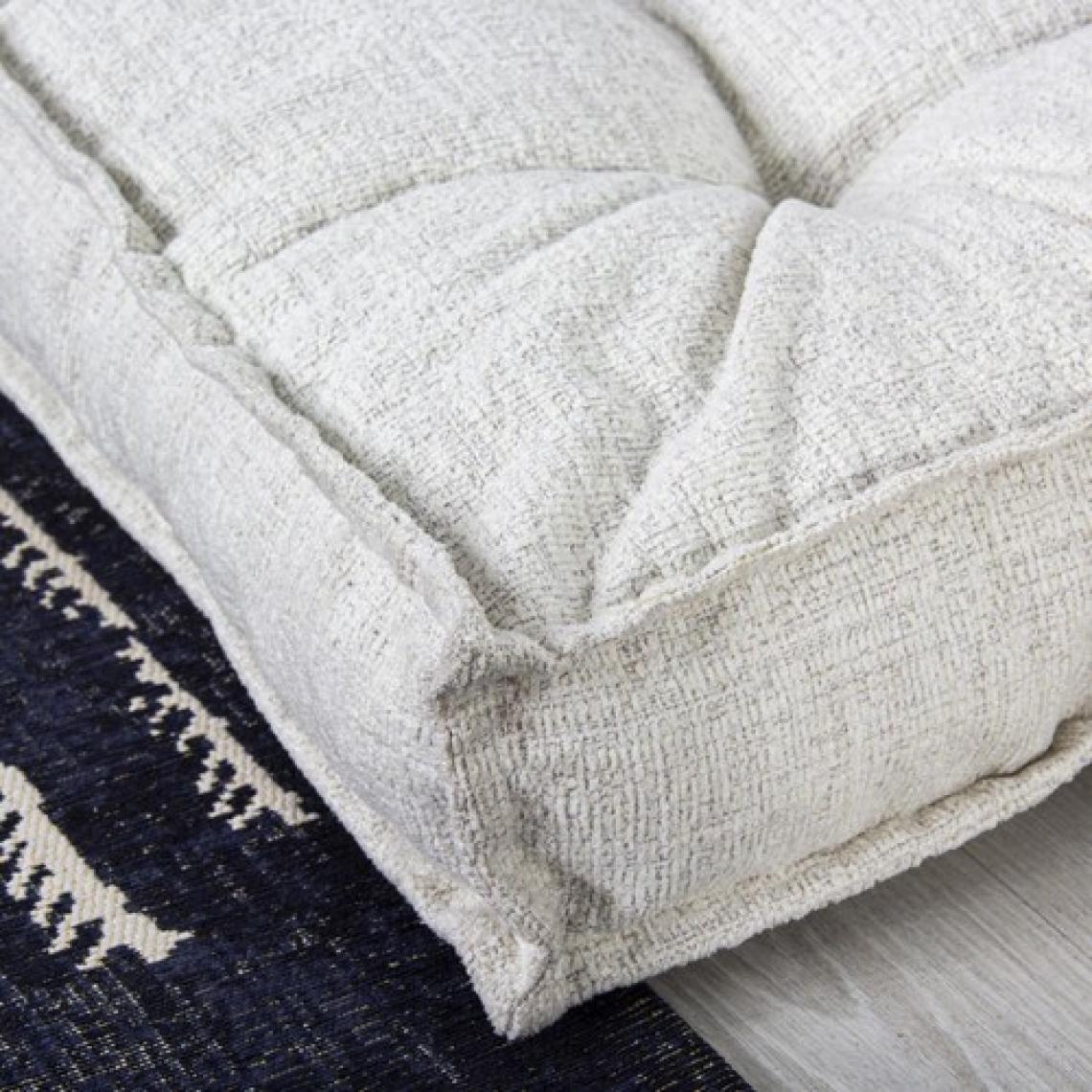 Homedius Sofa Buklet Kapitoneli Yer-Sedir Minderi - Beyaz