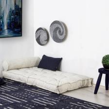 Homedius Sofa Buklet Kapitoneli Yer-Sedir Minderi - Beyaz