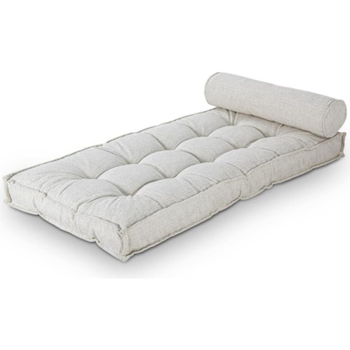Homedius Sofa Buklet Kapitoneli Yer-Sedir Minderi - Beyaz