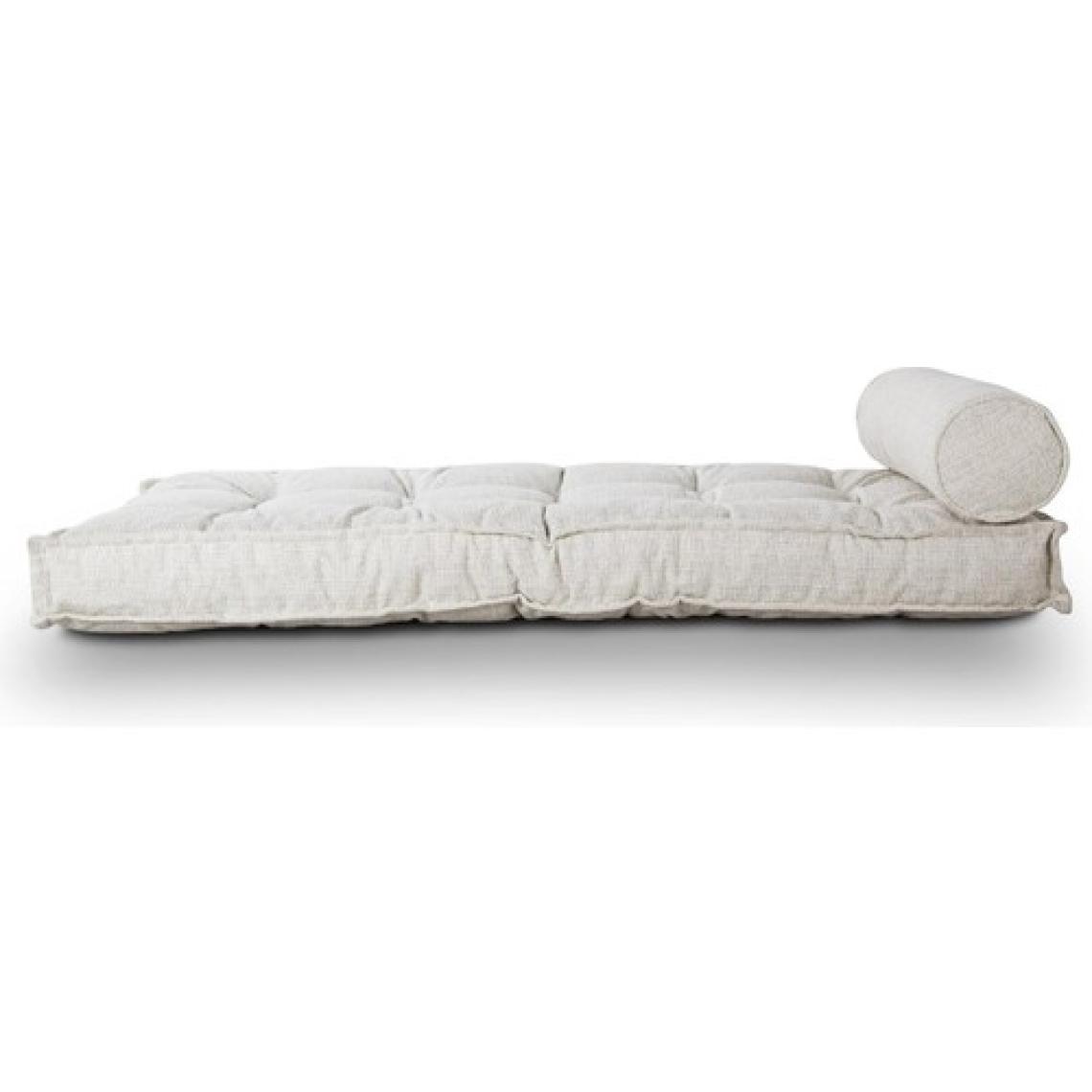 Homedius Sofa Buklet Kapitoneli Yer-Sedir Minderi - Beyaz