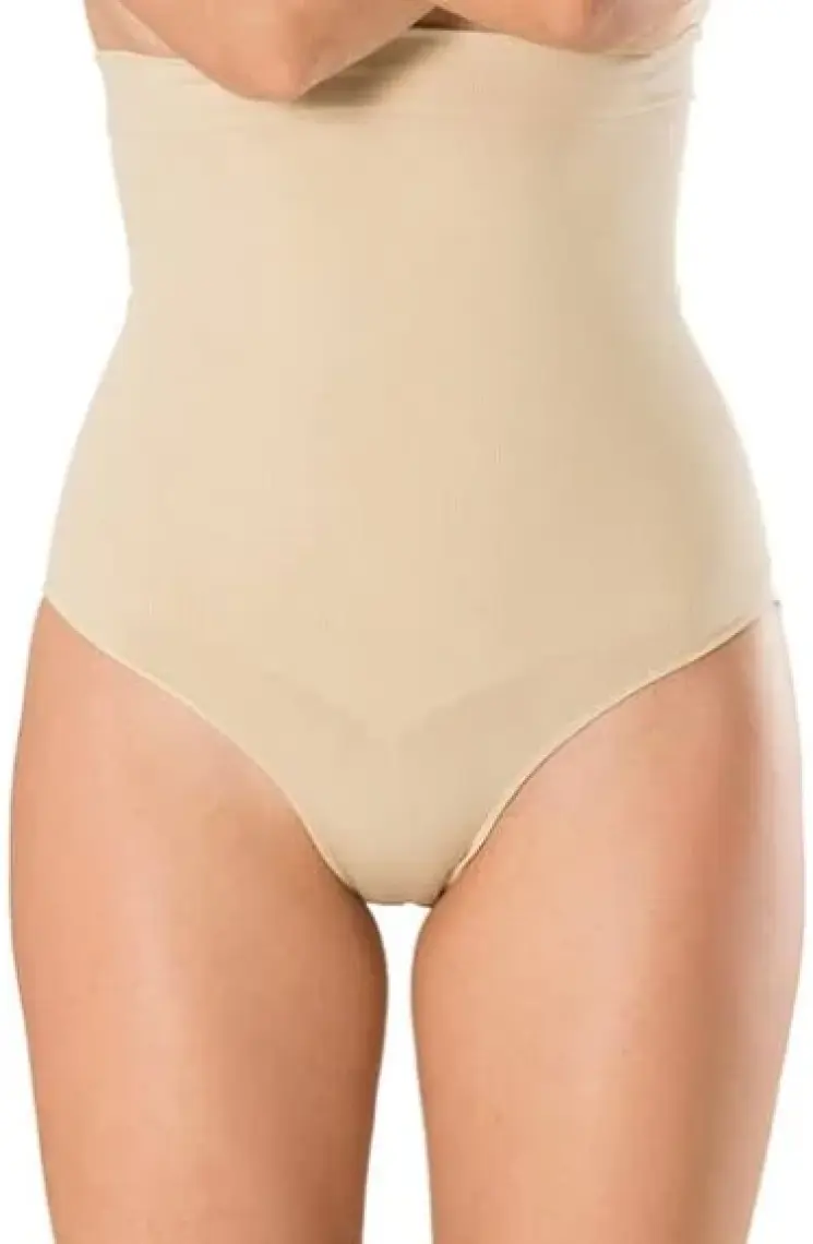 TECHNO 8Q Yüksek Bel Göğüs Altı Silikonlu Underbust Alt Karın Göbek Toparlayıcı Inceltici Kadın Slip Korse