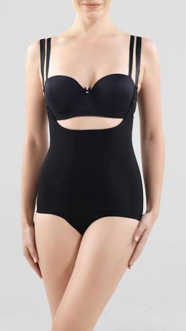 BLACKSPADE 1478 BAYAN İLLUSİON SİYAH BODY KORSE