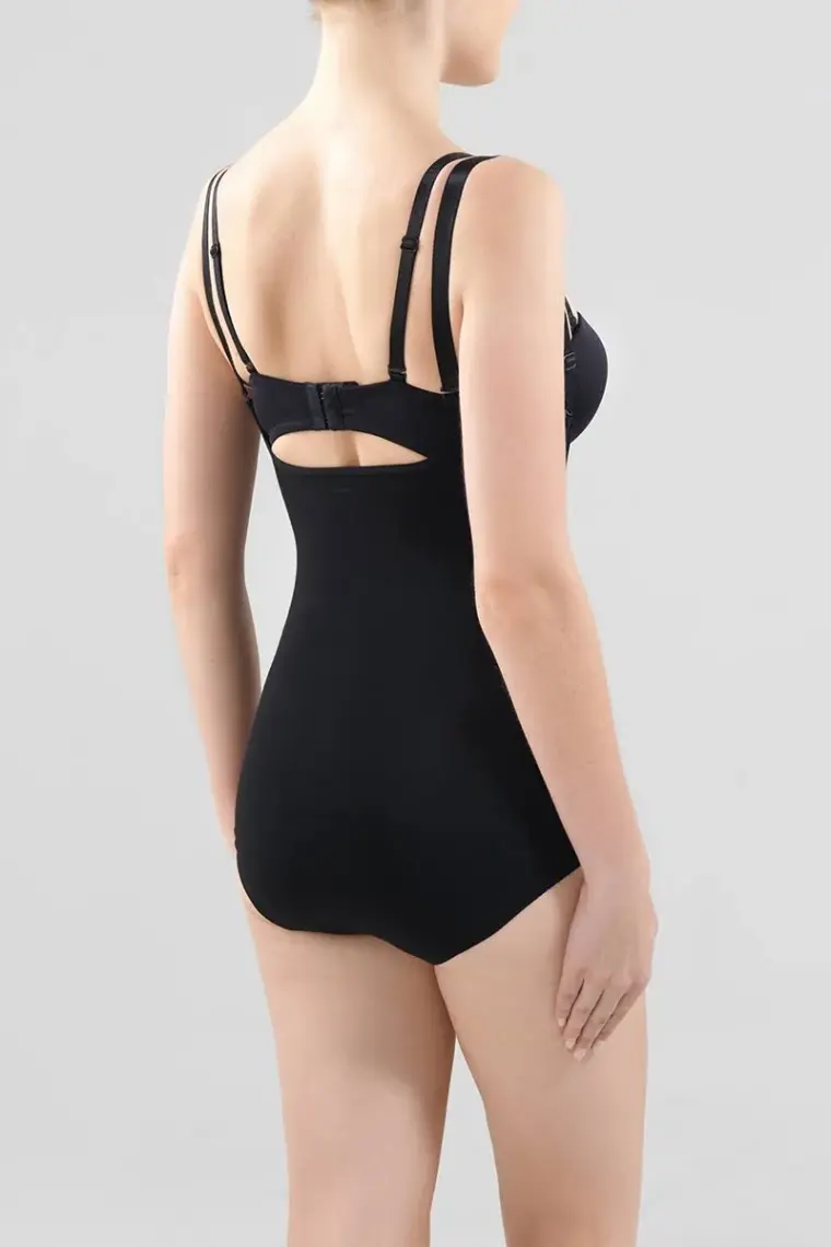 BLACKSPADE 1478 BAYAN İLLUSİON SİYAH BODY KORSE