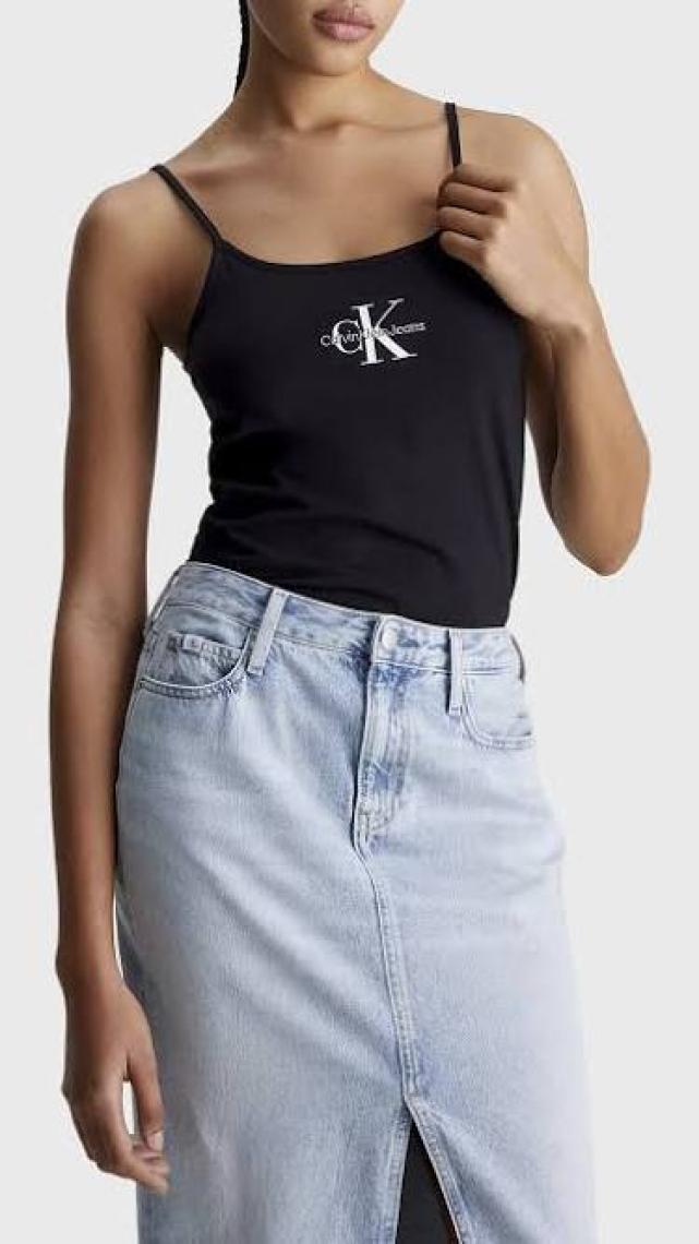Calvin Klein Pamuklu Slim Fit Ip Askılı Top J20J223105BEH Bayan Top J20J223105 Beh