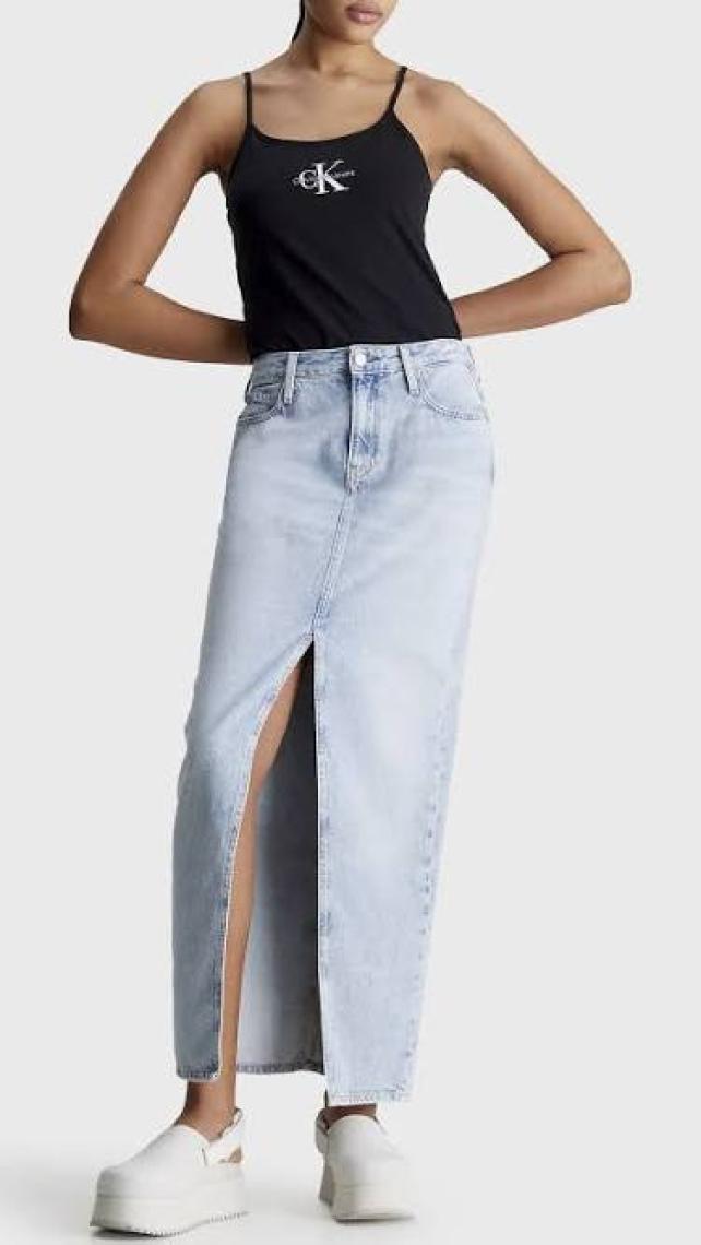Calvin Klein Pamuklu Slim Fit Ip Askılı Top J20J223105BEH Bayan Top J20J223105 Beh