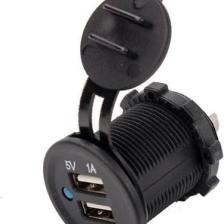 Aogo Motosiklet Araba Tekne Çift USB Şarj Soketi 5V1A 5V2.1A 2 USB Güç Çıkışı Su Geçirmez 12 V USB Priz