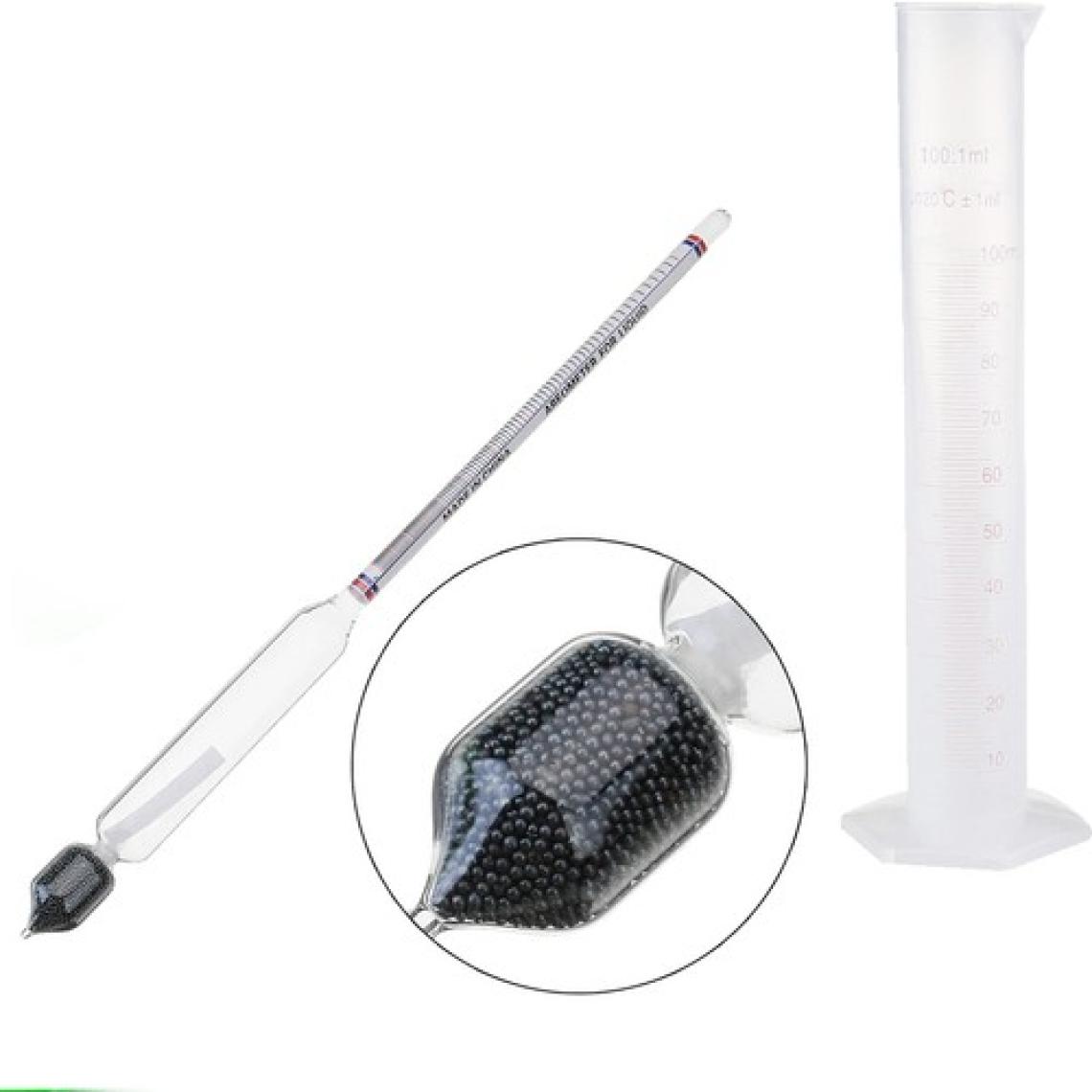 Alkol-metre Dansimetre Alkol Ölçer ve 100 ml Mezur Seti thr246