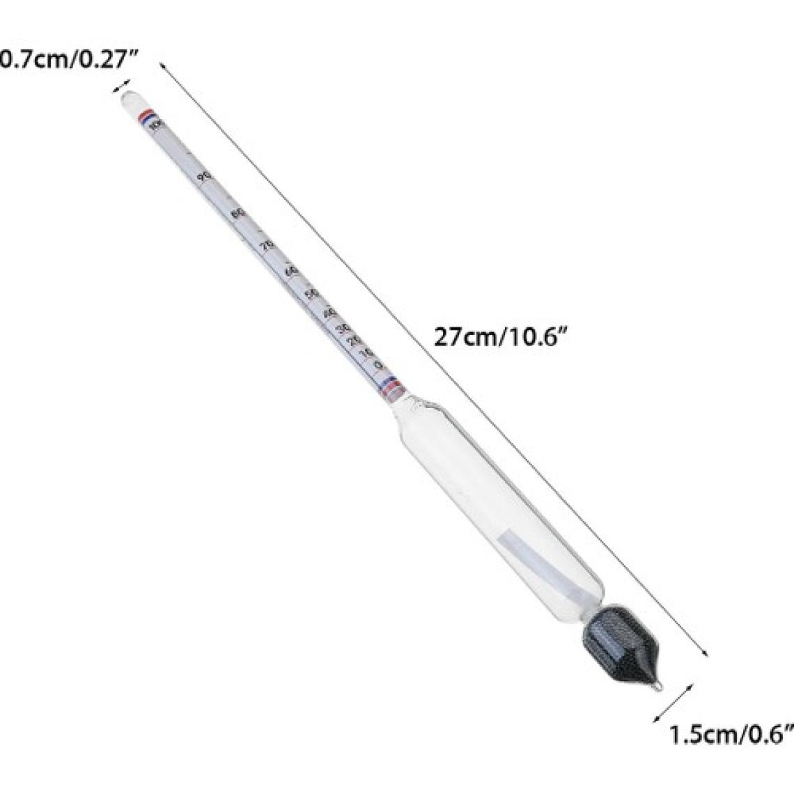 Alkol-metre Dansimetre Alkol Ölçer ve 100 ml Mezur Seti thr246