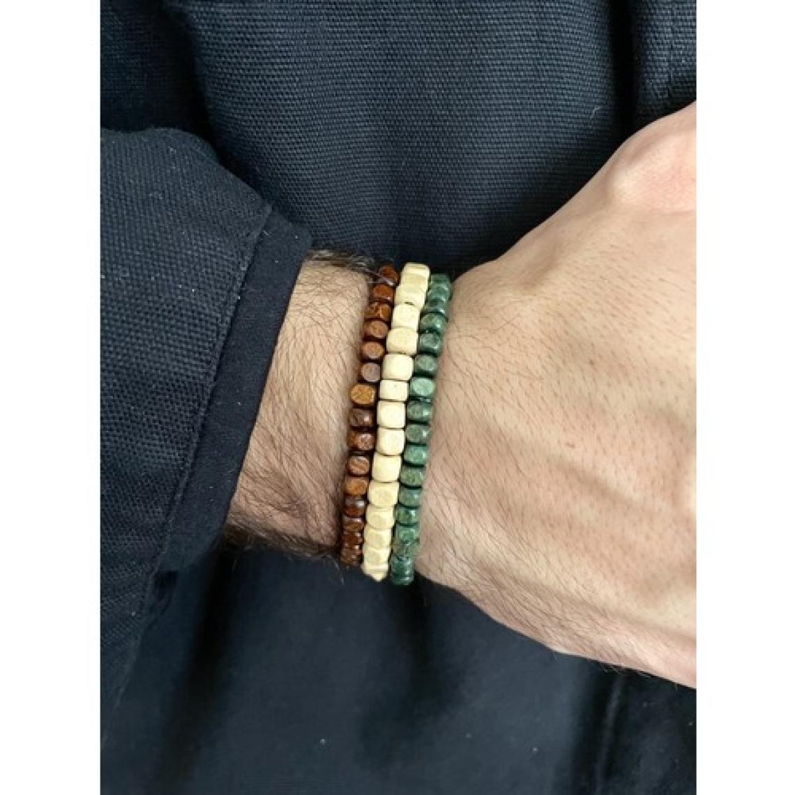 Padore Accessory Unisex Çok Şık 3 Adet Ahşap Bileklik