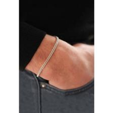 Trend Collection Unisex Gümüş Renk Tilki Kuyruğu Zincir Bileklik