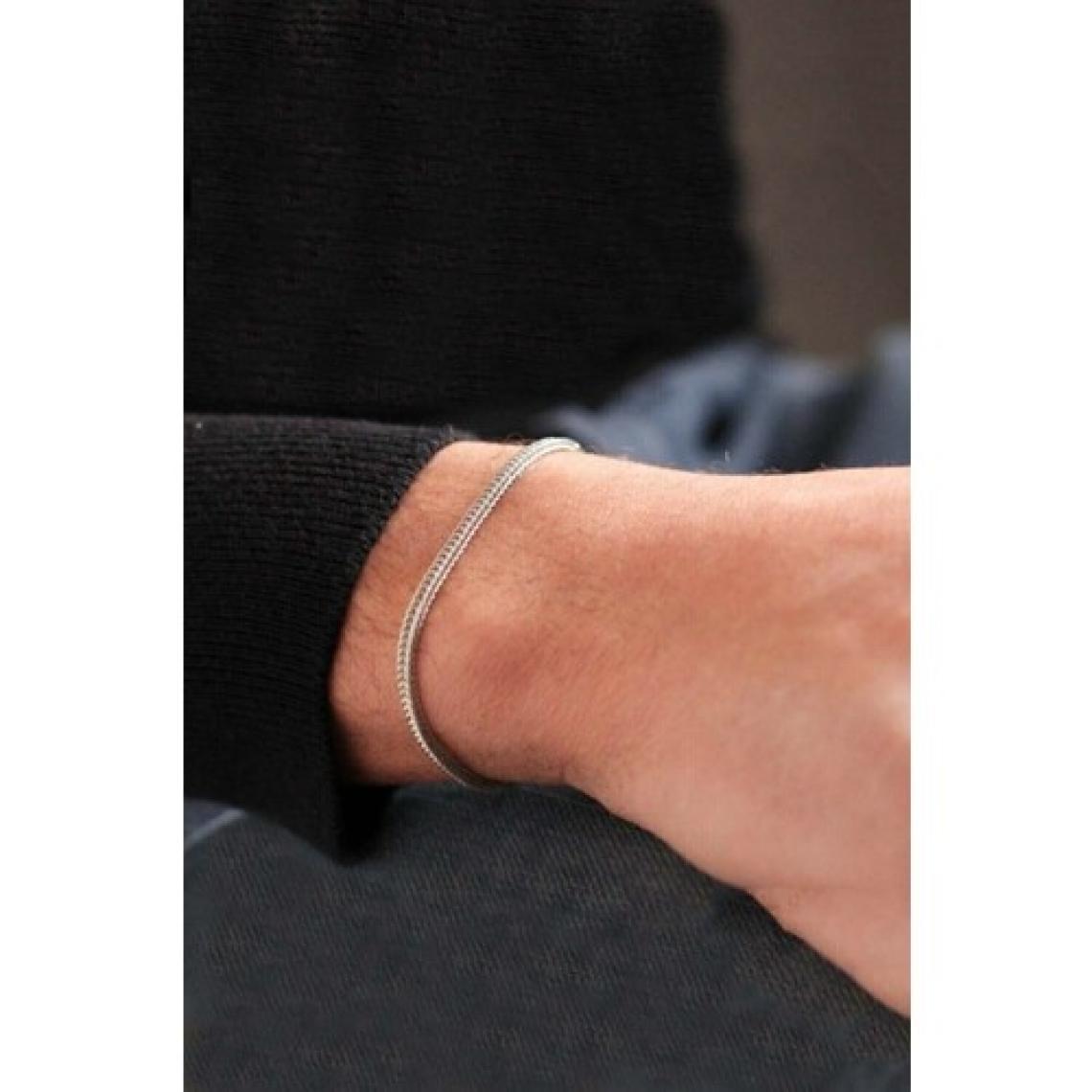 Trend Collection Unisex Gümüş Renk Tilki Kuyruğu Zincir Bileklik
