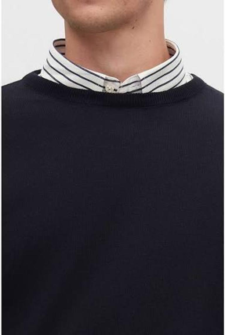Regular Fit Lacivert Pamuk Karışımlı Triko Kazak 5HF06ORT12004