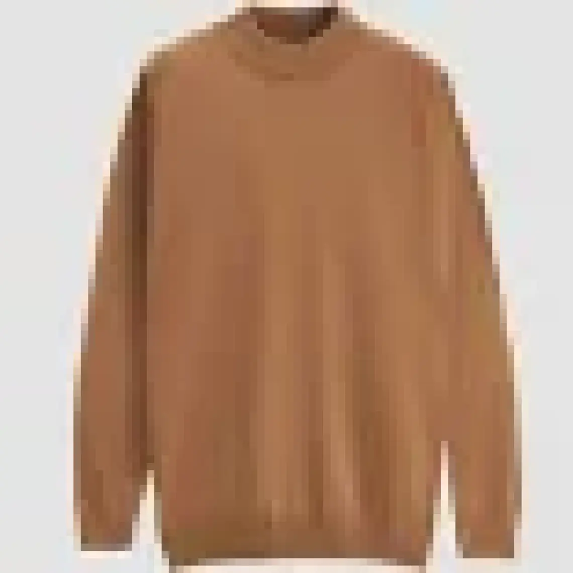 Regular Fit Camel Pamuk Karışımlı Yarım Balıkçı Triko Kazak 5HF06ORT16275