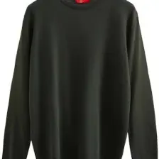 Regular Fit Haki Pamuk Karışımlı Triko Kazak 5HF06ORT12004