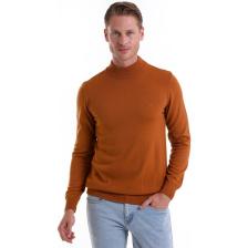 Hatemoğlu Camel Regular Fit Düz Yarım Balıkçı Yaka Triko Kazak