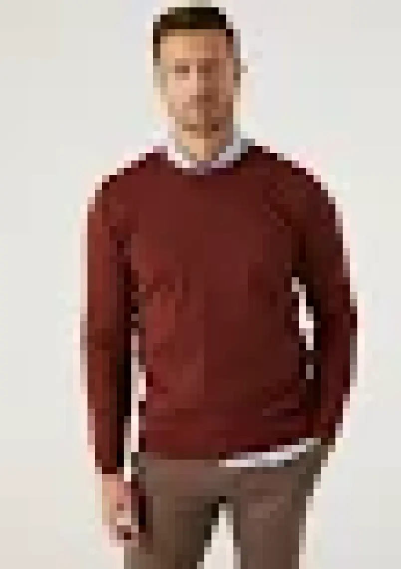 Regular Fit Kiremit Pamuk Karışımlı Triko Kazak 5HF06ORT12004