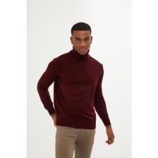 Hatemoğlu Erkek Bordo Regular Fit Balıkçı Yaka Triko Kazak