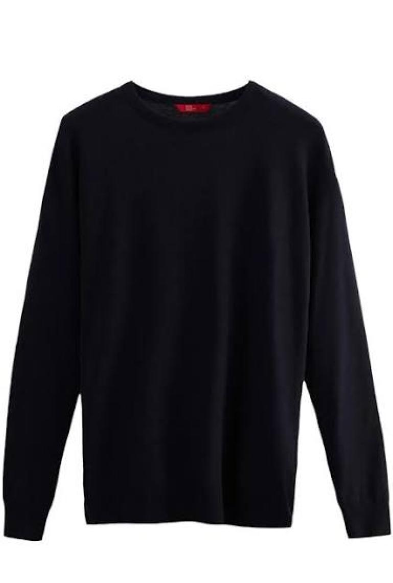 Regular Fit Lacivert Pamuk Karışımlı Triko Kazak 5HF06ORT12004