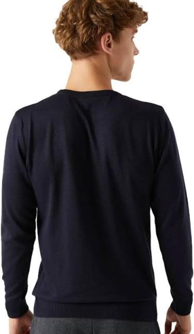 Regular Fit Lacivert Pamuk Karışımlı Triko Kazak 5HF06ORT12004