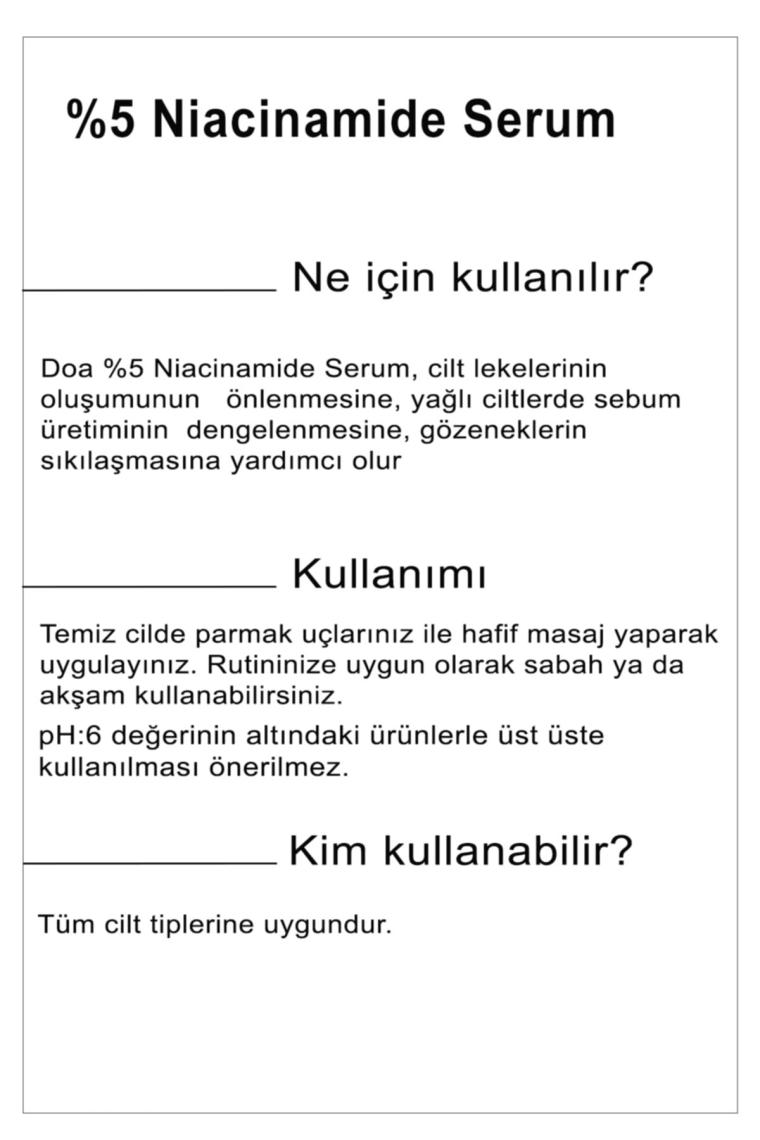 Niacinamide %5 Serum