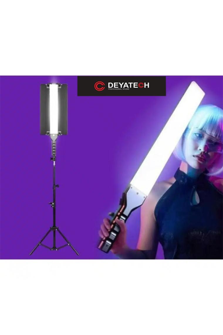 Deyatech LED Rgb R1000 Işık Video Çekimi Youtube Tiktok Instagram Video Fotoğraf Renkli Çekim