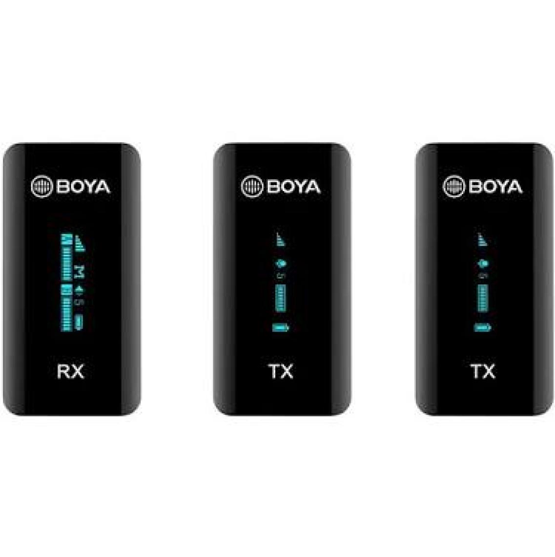 Boya By-Xm6-K2 Ultra Kompakt Ikili Kablosuz Yaka Mikrofon Kiti