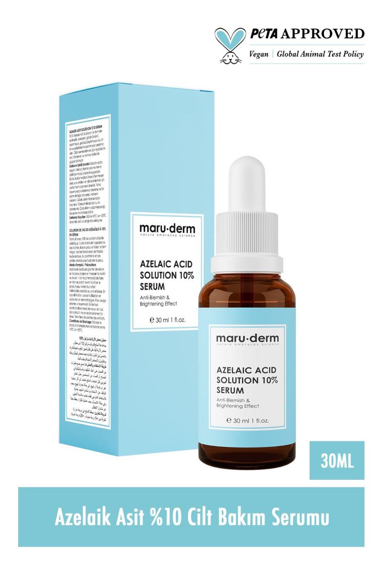 Maruderm Azelaik Asit Solüsyon %10 Aydınlatıcı Leke Karşıtı Cilt Bakım Serumu 30 ML