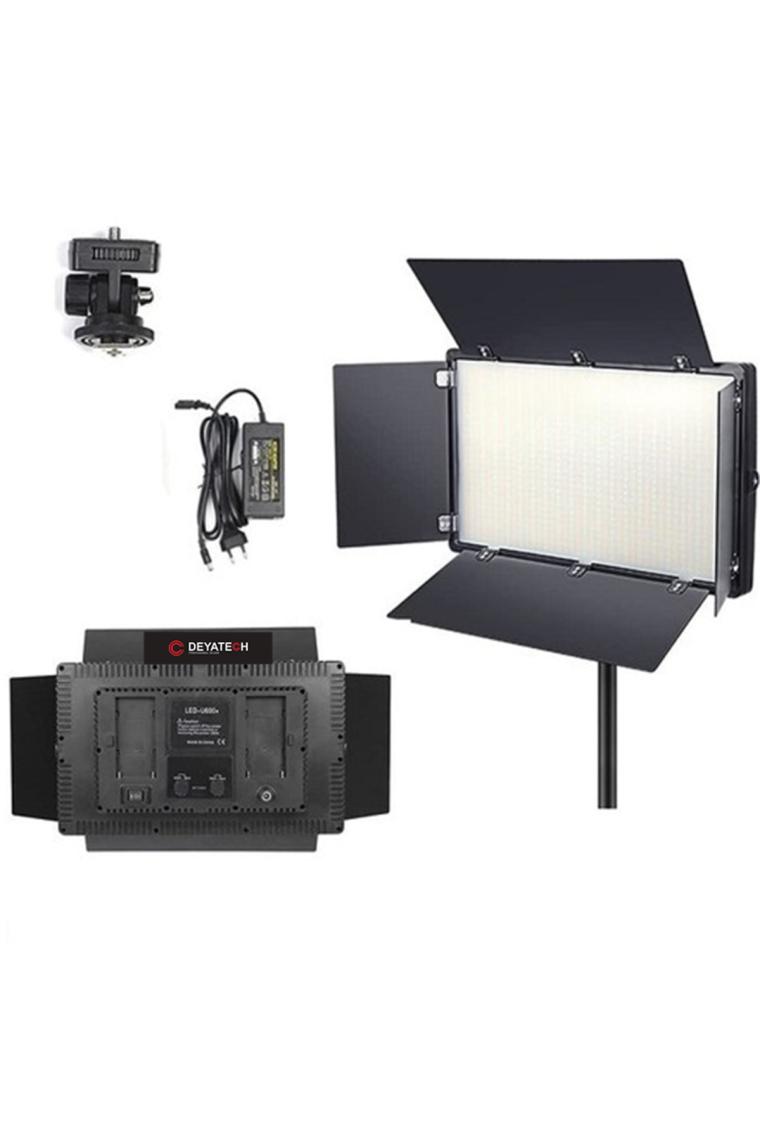 Deyatech Pro LED 800 Video Youtube Çekim Işığı Çift Bataryalı LED Aydınlatma Işık