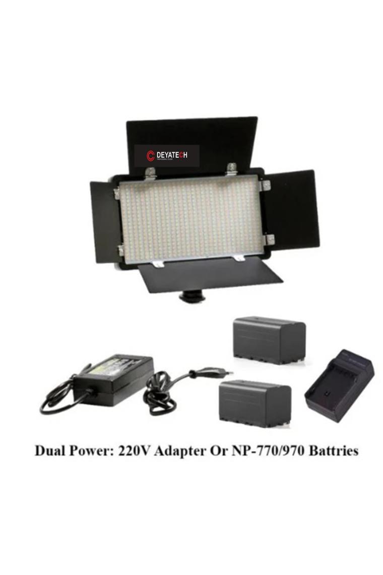 Deyatech Pro LED 800 Video Youtube Çekim Işığı Çift Bataryalı LED Aydınlatma Işık