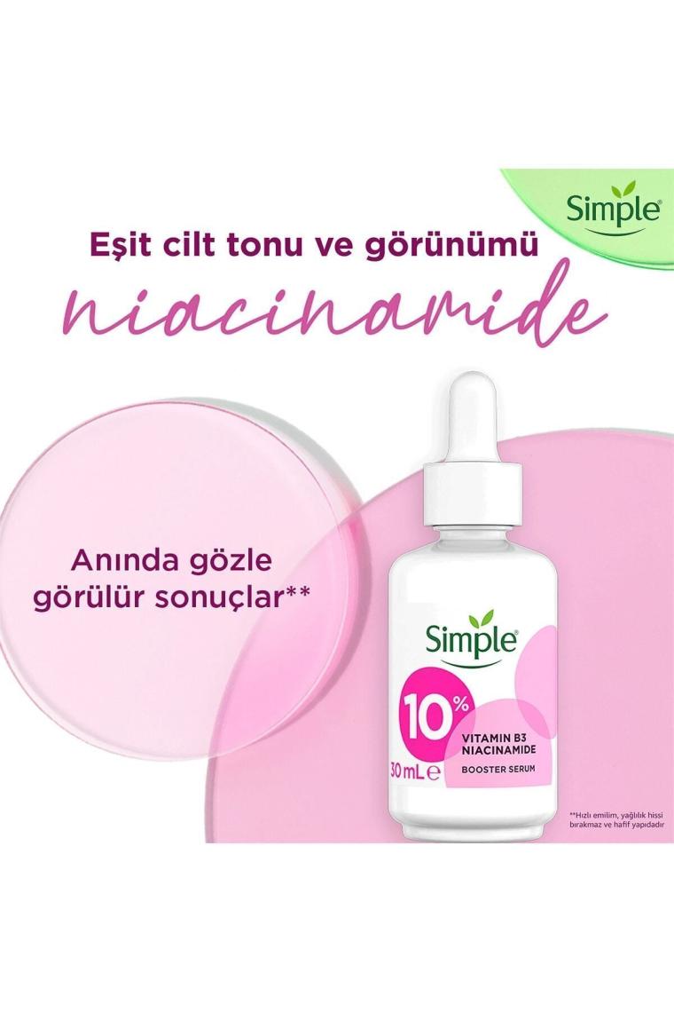 Booster Serum %10 B3 Niacinamide Vitamini Eşit Cilt Tonu ve Görünümü 30 ml