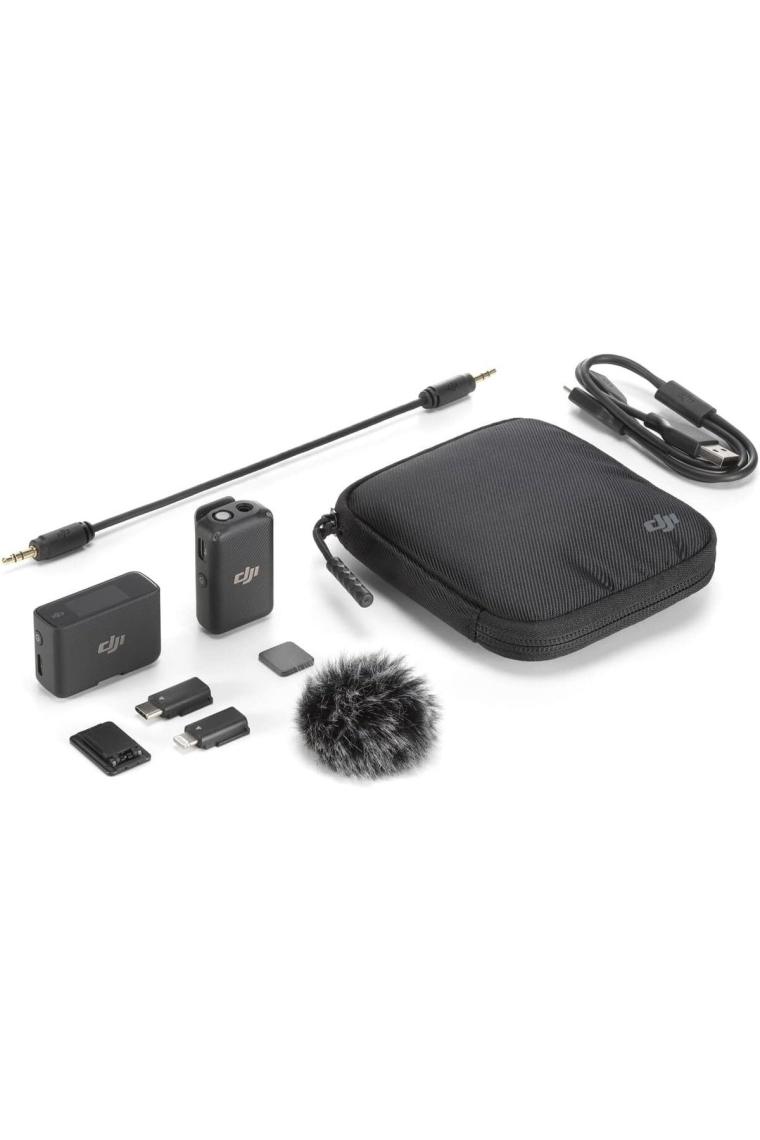 DJI Mic (1 Tx + 1 Rx) Tek Kişilik Kablosuz Mikrofon Kiti (DJI Türkiye Karacauslu Garantili)