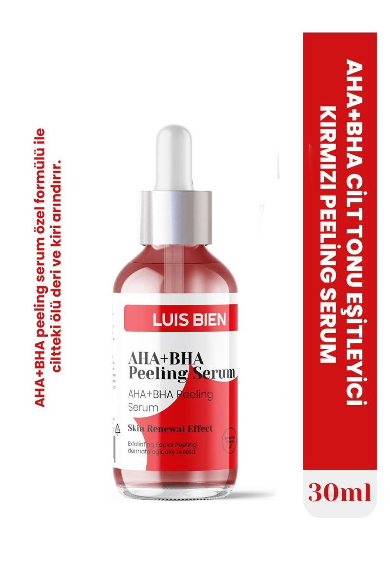 Aha Bha Cilt Tonu Eşitleyici Kırmızı Peeling Serum | Aydınlatıcı | 30 ml (AHA %10 BHA %2)