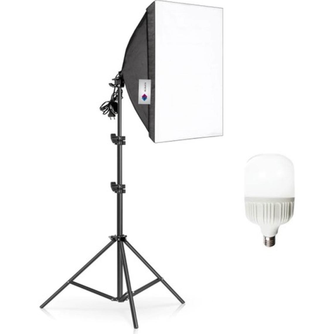 Deyatech Softbox 50 x 70 cm Tek Duylu Sürekli Video Işık Seti 35 watt led lamba