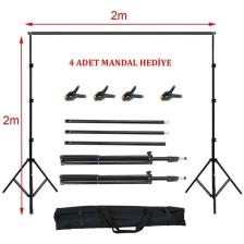 AA Plus Fon Standı Background Stand 2X2M + 4 Mandal
